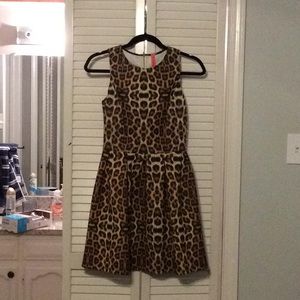 Leopard Print Sleeveless Dress